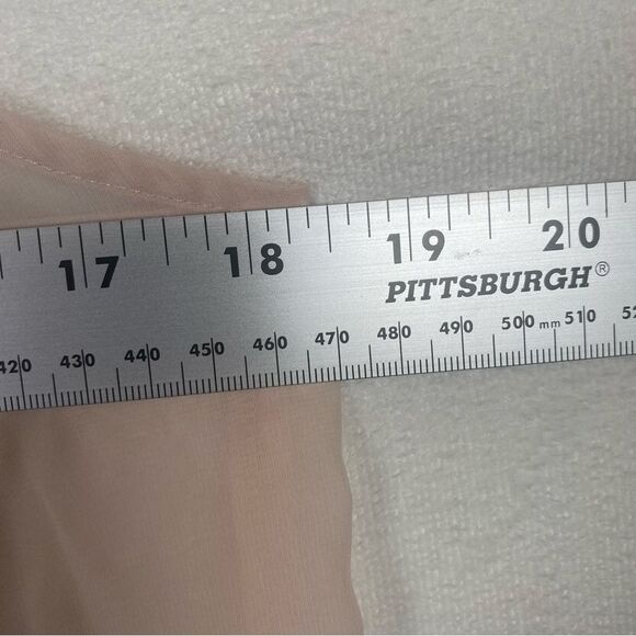 Victoria's Secret Pale Pink Semi Sheer Sequined High Neck Sleeveless Top Size M - Picture 12 of 13